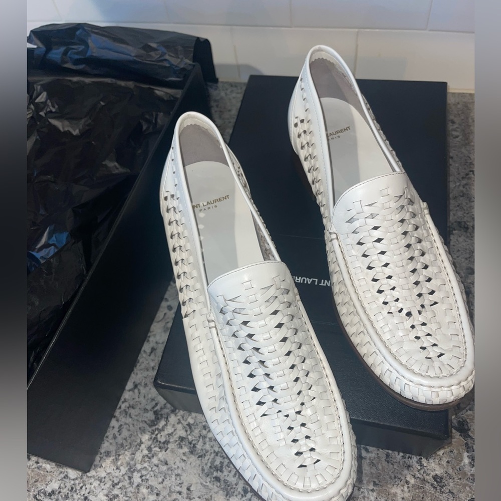 Saint Laurent white shoes for sale!
